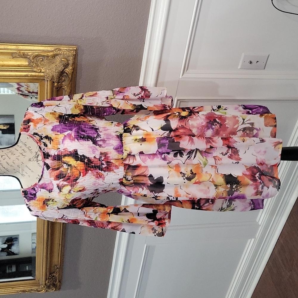 Multi Colored 🌼 Flower Dress NWOT